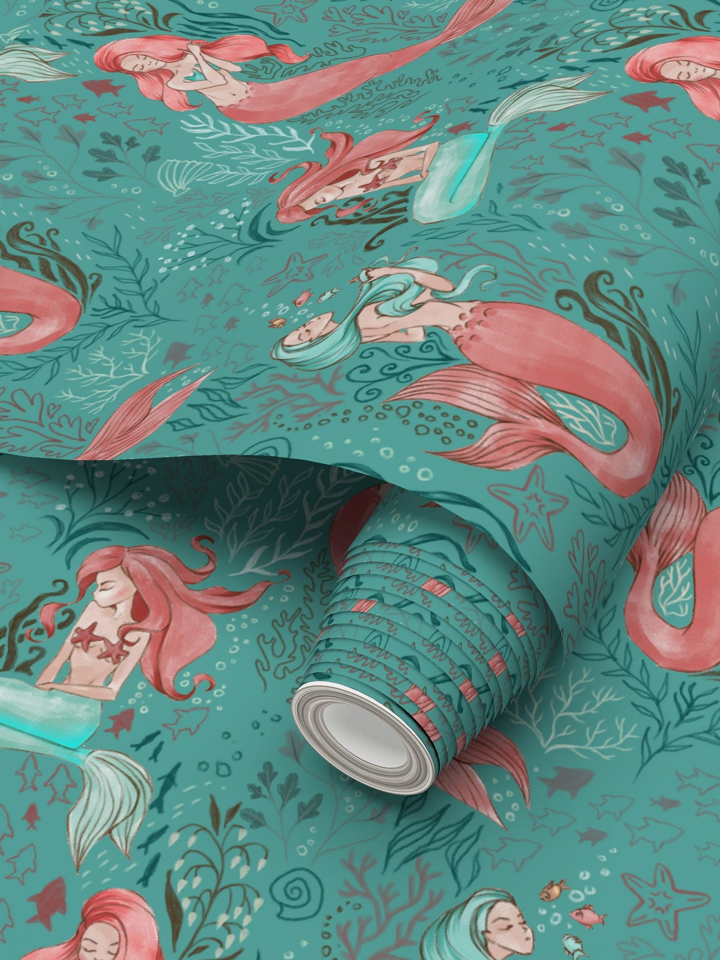 Mermaid Sisters Wallpaper